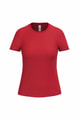 Dames T-shirt iDeal Basic Brand 190 Rood